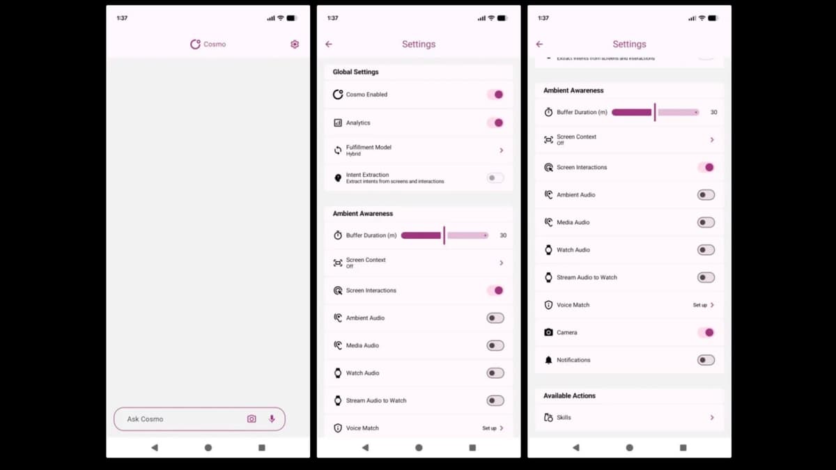 Google เผลอปล่อยแอป COSMO ผู้ช่วย AI ปริศนาลง Play Store ก่อนรีบลบ