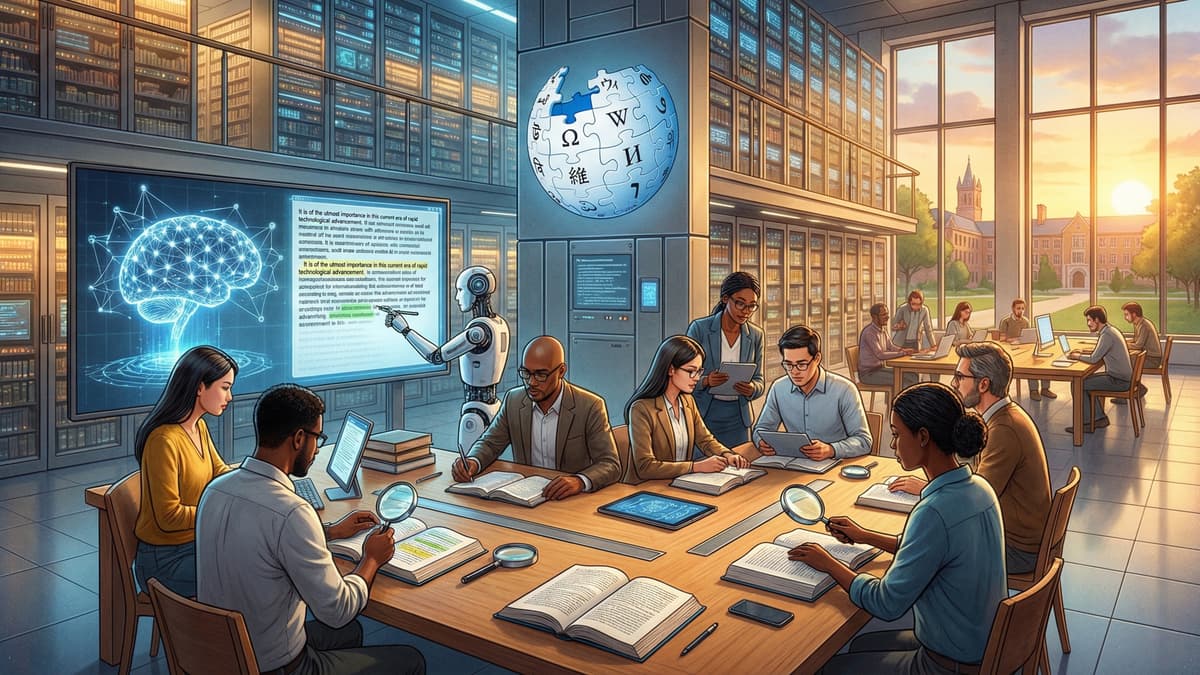 Wikipedia แจกคู่มือจับโป๊ะ AI เขียนบทความ แนะวิธีสังเกตสำนวนที่คนไม่ค่อยใช้