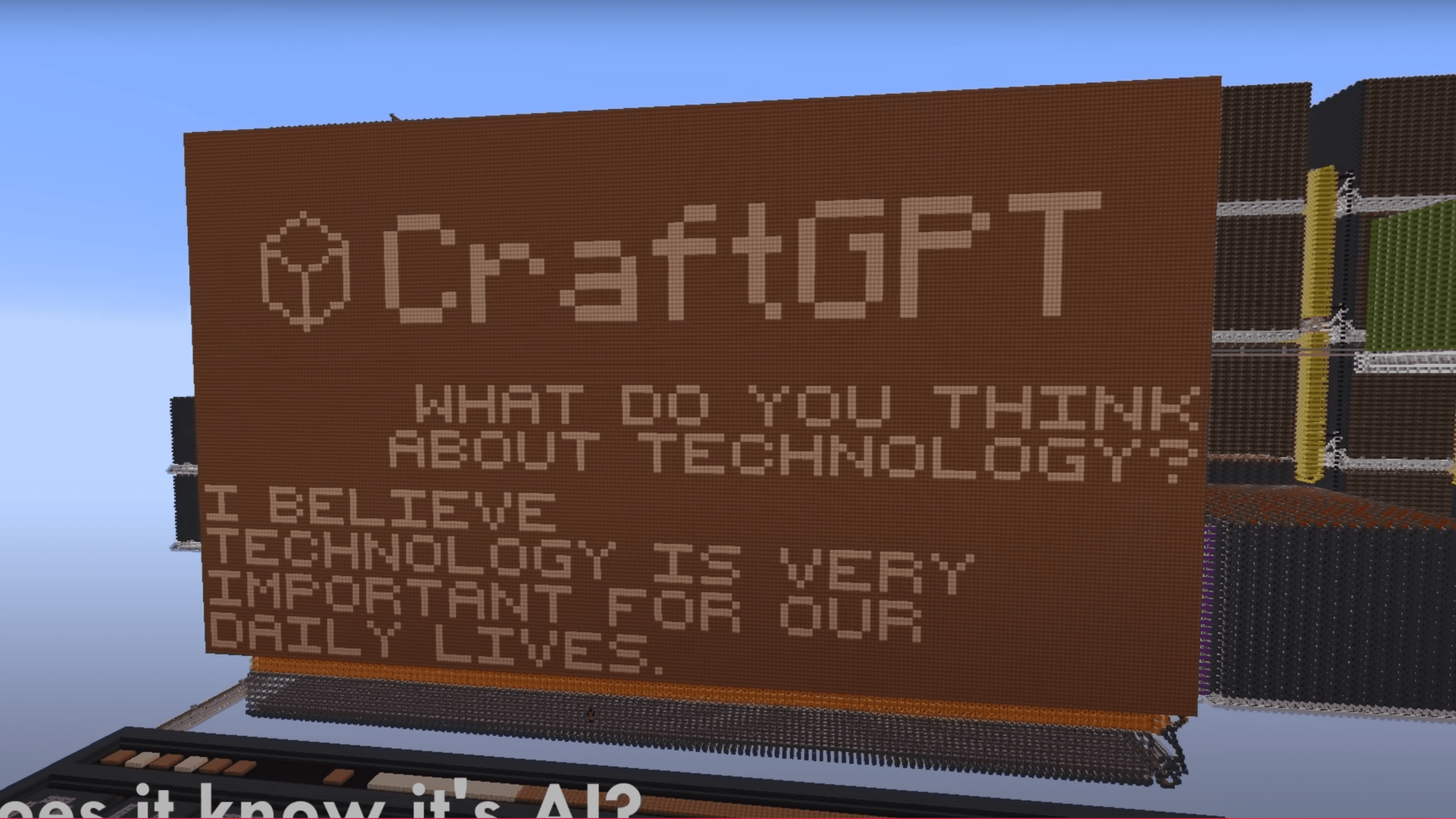 Youtuber สร้าง AI Chatbot ใน Minecraft ใช้บล็อกกว่า 439 ล้านชิ้น!