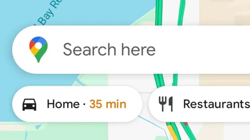 กลับบ้านกี่โมง? Google Maps มีคำตอบให้ทันทีบนหน้าแรก