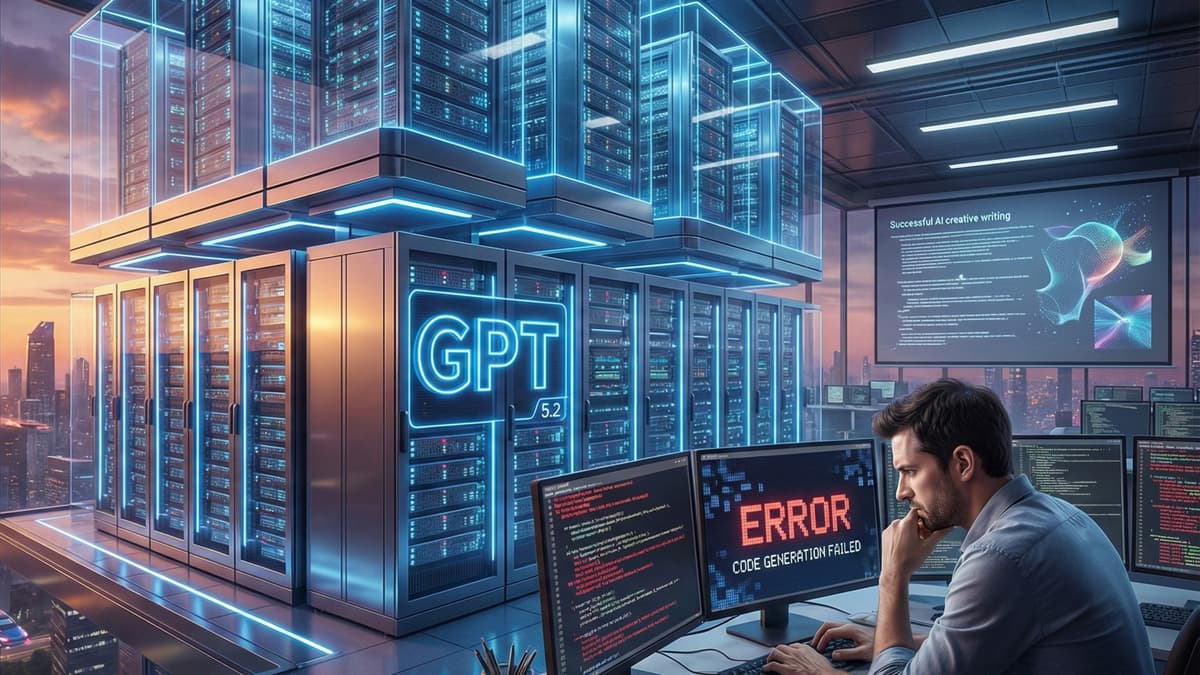 GPT-5.2 มาแล้ว! เก่งขึ้นจริงหรือแค่ราคาคุย? เมื่อผลทดสอบชี้ 'เขียนโค้ด' แย่ลง