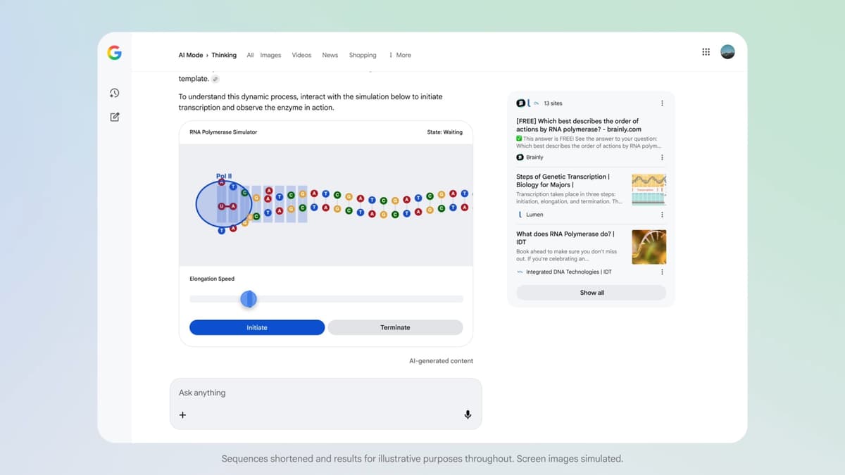 Google เปิดตัว Generative UI ใน Gemini และ Search เสกหน้าเว็บ-แอปฯ ได้ทันทีแค่พิมพ์สั่ง