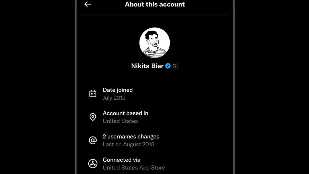 X ปล่อยฟีเจอร์ 'About this account' เช็กย้อนหลังได้หมด สร้างที่ไหน เปลี่ยนชื่อกี่ครั้ง