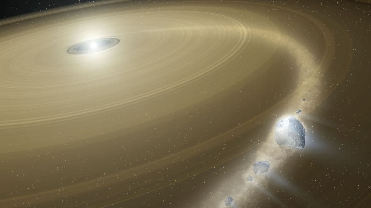 กล้องโทรทรรศน์อวกาศ Hubble พบดาวแคระขาวกำลังเขมือบดาวเคราะห์คล้ายพลูโตที่อุดมด้วยน้ำแข็ง