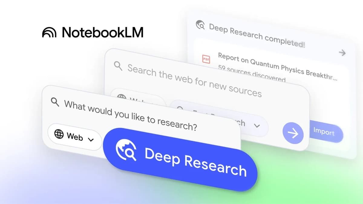 Google อัปเกรด NotebookLM ผนึกกำลัง Deep Research จาก Gemini ค้นคว้าข้อมูลลึกกว่าเดิม